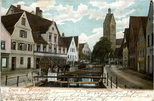 Gruss aus Memmingen - Frauenkirche und Hirschgasse -260476