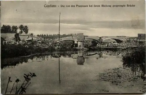 Conflans - Gesprengte Brücke - Feldpost -260376