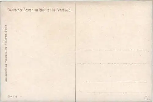 Deutscher Posten im Rauhreif in Frankreich -260172