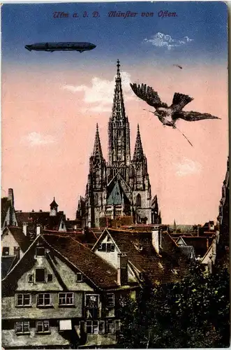 Ulm - Münster mit Zeppelin -260058