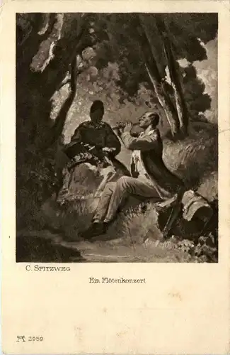Carl Spitzweg - Ein Flötenkonzert -261144