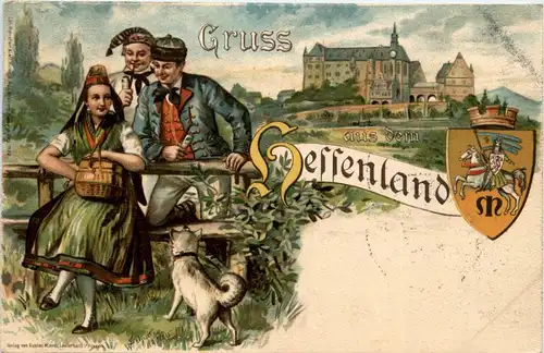 Gruss aus dem Hessenland - Litho -259822