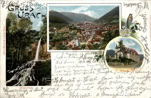 Gruss aus Urach - Litho -260552