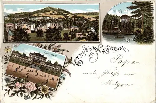 Gruss aus Nauheim - Litho -260426