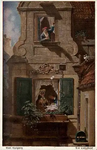 Carl Spitzweg - Der Liebesbrief -261158