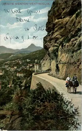 Route Menton - Ventimiglia -87326