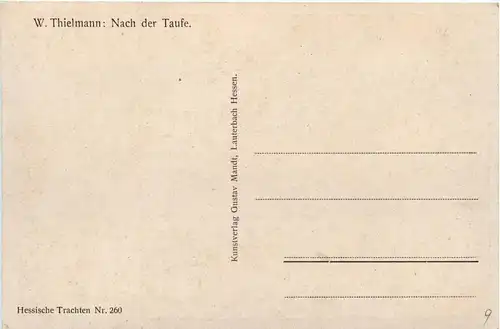 Hessische Trachten - Künstlerkarte W. Thielmann -259794