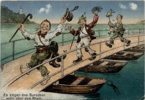 Humor - Es zogen drei Burschen wohl über den Rhein -259970