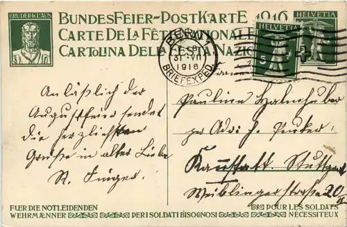 Bundesgeier Postkarte 1916 -261374