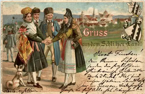 Gruss aus dem Schlitzer Land - Litho -253954