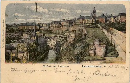 Luxembourg - Entree de clausen -261838