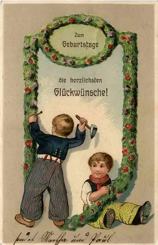 Geburtstag - Kinder Prägekarte -260836