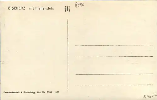 Eisenerz/Steiermark - Eisenerz mit Pfaffenstein -307924