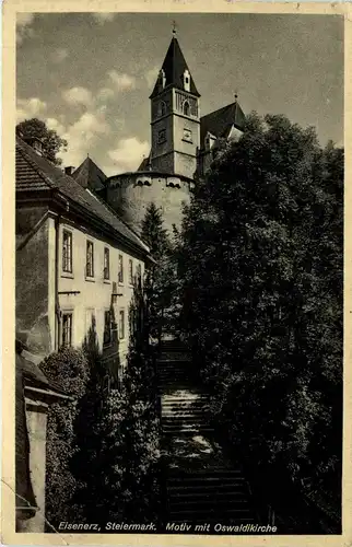 Eisenerz/Steiermark -Motiv mit Oswaldi- Kirche -307452