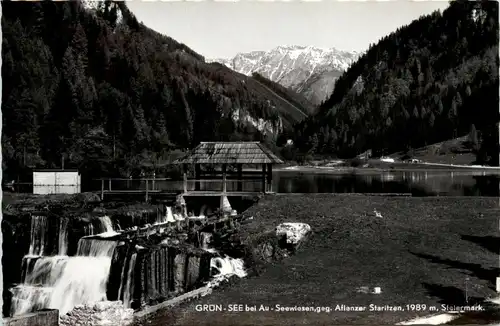 Aflenz/Steiermark - Grun-See bei Au, Seewiesen geg. Aflenzer Staritzen -306854