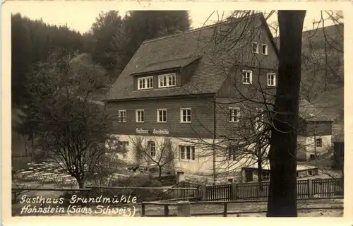 Hohnstein - Gasthaus Grundmühle -253926