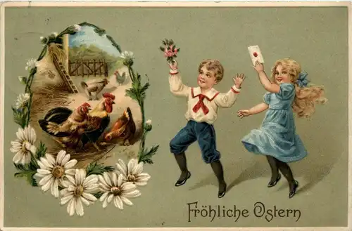 Ostern - Prägekarte -254544