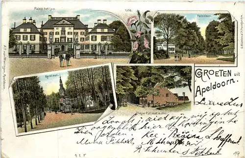 Groeten uit Apeldoorn - Litho -254306