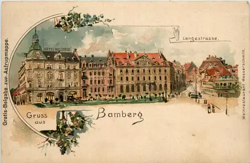 Gruss aus Bamberg - Litho -254326