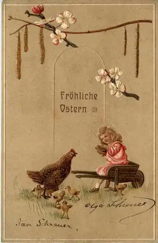 Ostern - Prägekarte -254548