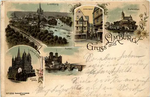 Gruss aus Limburg an der Lahn - Litho -255714