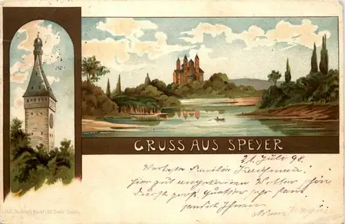 Gruss aus Speyer - Litho -254612