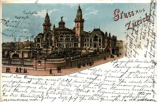 Gruss aus Zürich - Litho -255512