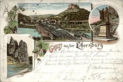 Gruss aus Ebernburg - Litho -255142