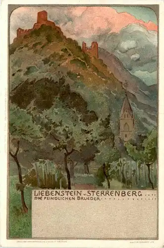 Liebenstein und Sterrenberg - Litho -255600