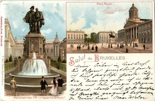 Salut de Bruxelles - Litho -86044