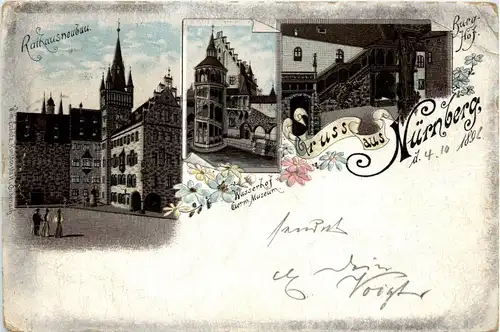 Gruss aus Nürnberg - Litho 1896 -256150