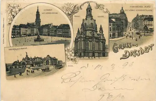 Gruss aus Dresden - Litho -255326