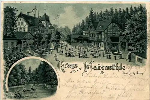 Gruss aus der Maixmühle - Litho -255296