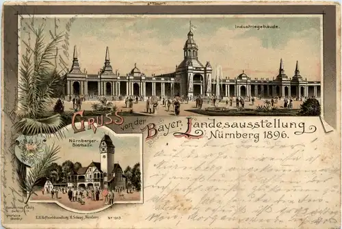 Nürnberg - Bayr. Landesausstellung 1896 - Litho -256168