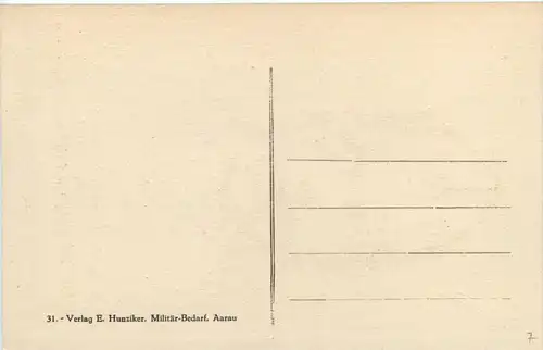 Schweizer Armee - Humor - Künstlerkarte R. Gautschi -255830