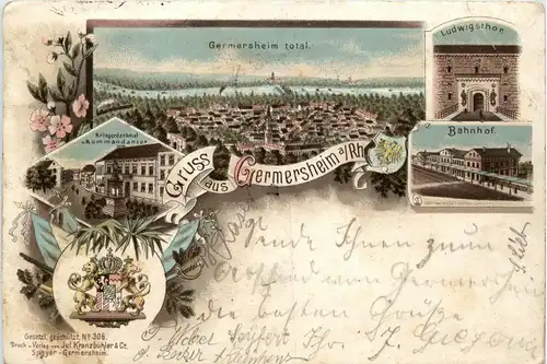 Gruss aus Germersheim - Litho -255852