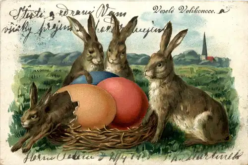 Ostern - Prägekarte - Rabbit -254582