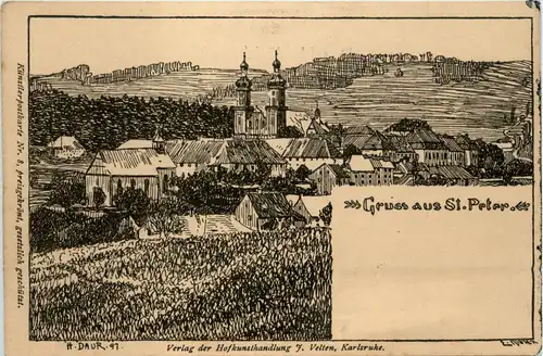 St. Peter - Künstlerkarte Hermann Daur -256966