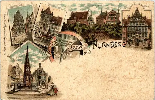 Gruss aus Nürnberg - Litho -256180