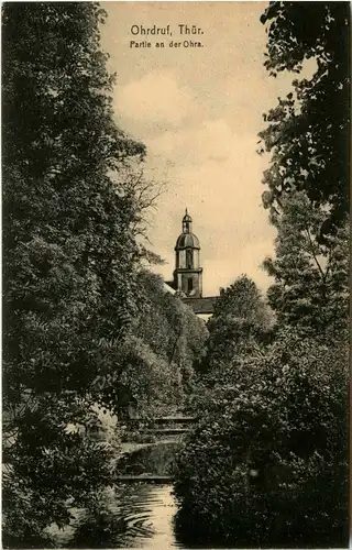 Ohrdruf in Thüringen - Partie an der Ohra -257516