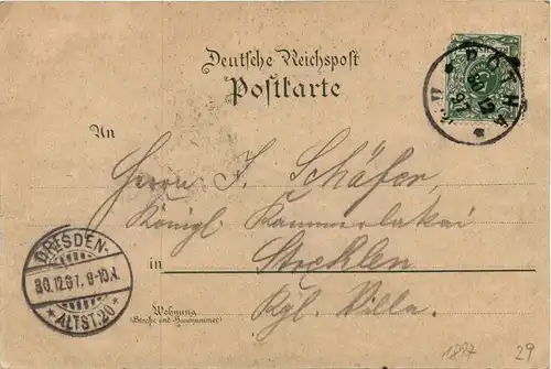 Gruss aus der Obstweinschänke Rötha - Litho Wein -256790