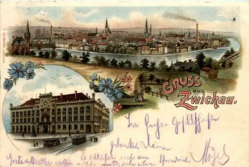 Gruss aus Zwickau - Litho -255578