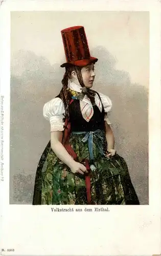 Volkstracht aus dem Elrthal -256902