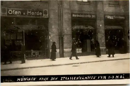 München - Strassenkämpfe 1-3 Mai 1919 -250010