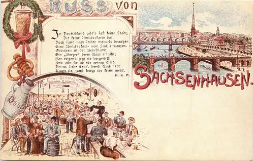 Gruss von Sachsenhausen - REPRO -250186