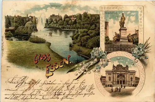 Gruss aus Essen - Litho -256666