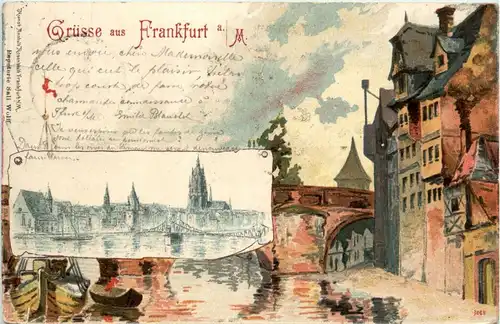 Gruss aus Frankfurt - Litho -250228