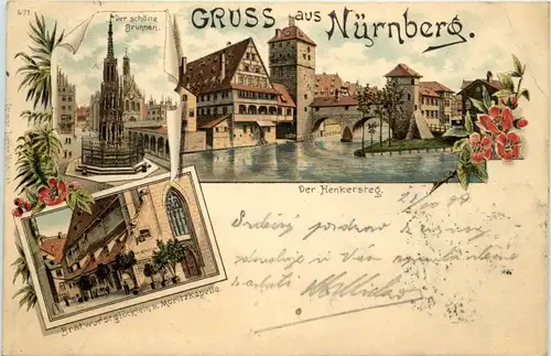 Gruss aus Nürnberg - Litho -256154