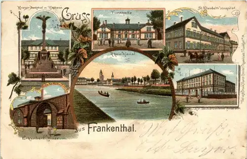 Gruss aus Frankenthal - Litho -250456