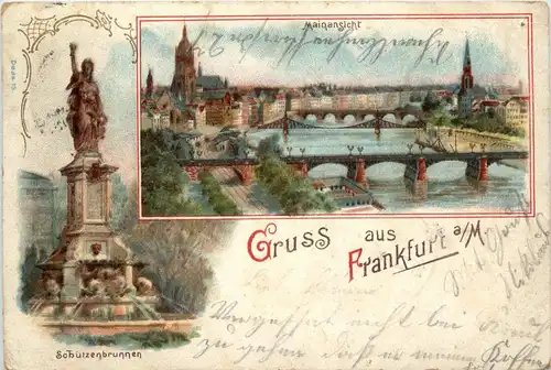 Gruss aus Frankfurt - Litho -250198